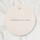 Scandinavisch Japandi Modern Abstract Trouwen Bedankjes Labels (Achterkant)