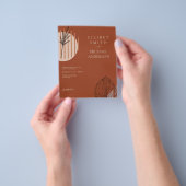 Scandinavisch Japandi Modern Abstracte Te Redden D Flyer (Hand)