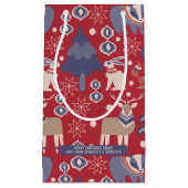 Scandinavisch kerstbos, gepersonaliseerd klein cadeauzakje (Voorkant)