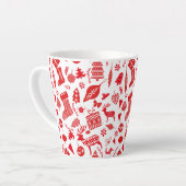 Scandinavisch kerstfeest latte mok (Linkerhoek)