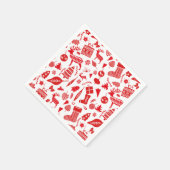 Scandinavisch kerstfeest servet (Hoek)