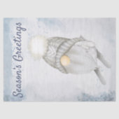 Scandinavisch kerstfeestdag feestelijk gnoom tissuepapier (Voorkant)