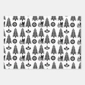 Scandinavisch kerstontwerp inpakpapier vel (Voorkant 3)