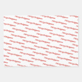 Scandinavisch kerstpatroon met bloemen en vogels inpakpapier vel (Voorkant 2)