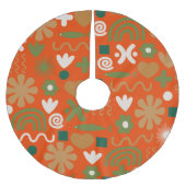 Scandinavisch kerstpatroon uit de middeleeuwen kerstboom rok (Voorkant)