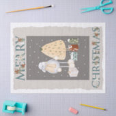 Scandinavisch kerstwinterdier tissuepapier (Craft)