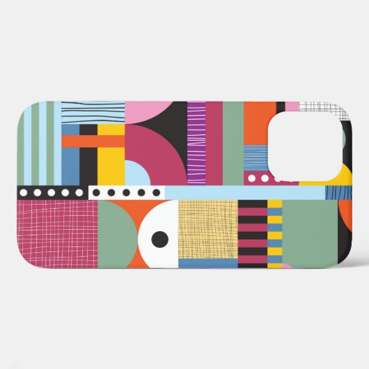 Scandinavisch kleurig patroon Case-Mate iPhone case (Achterkant (horizontaal))