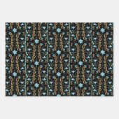 Scandinavisch lentblauw inpakpapier vel (Voorkant 2)