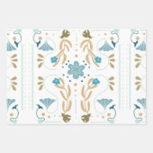 Scandinavisch lentblauw inpakpapier vel (Voorkant)