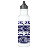 Scandinavisch noordse kerstrendierrenier waterfles  (Links)