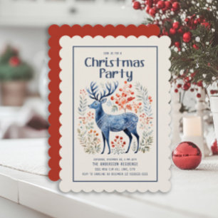 Scandinavisch Noors Kerstfeest Kaart