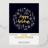 Scandinavisch Nordic Prettige Feestdagen Gepersona (Voorkant)