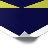 Scandinavisch of retro-stijlgrafisch patroon. Hand Poster (Hoek)