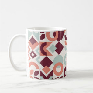 Scandinavisch patroonontwerp. Eenvoudige moderne r Koffiemok