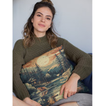 Scandinavisch Retro Art Mountain Home