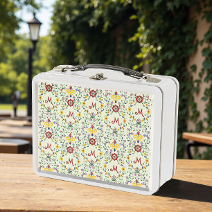 Scandinavisch Rosemaling Monogram Patroon Nordic