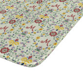 Scandinavisch Rosemaling Monogram Patroon Nordic Snijplank (Hoek)