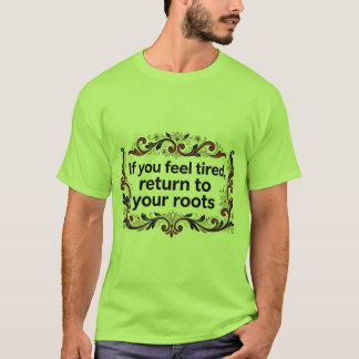 Scandinavisch Rosemaling T-shirt – Keer terug naar