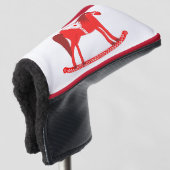 Scandinavisch schommelpaard golfheadcover (3/4 voorkant)