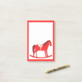 Scandinavisch schommelpaard post-it® notes (Op bureau)