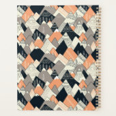 Scandinavisch stijlbergpatroon planner (Achterkant)