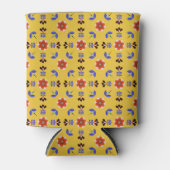 Scandinavisch stijlgeometric Floral Pattern Blikjeskoeler (Voorkant)