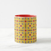 Scandinavisch stijlgeometric Floral Pattern Mok (Midden)