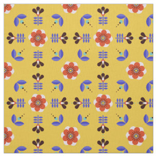 Scandinavisch stijlgeometric Floral Pattern Stof