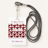 Scandinavisch Stijlinstituut Badge (Voorkant met draagriem)