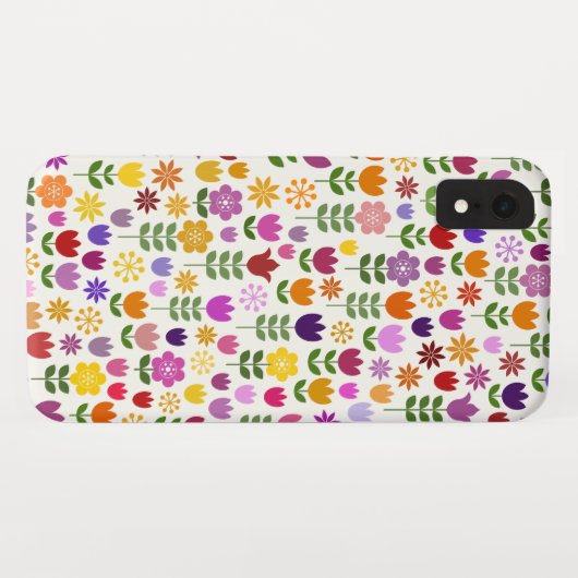 Scandinavisch stijlventilatorpatroon Case-Mate iPhone case (Achterkant (horizontaal))