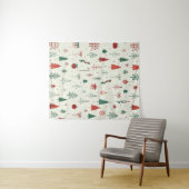 Scandinavisch vakantiebos wandkleed (In Situ (horizontaal))