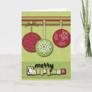 Scandinavisch Westelijk Land Primitief Kerstmis Feestdagen Kaart