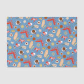 Scandinavisch/Zweeds Jul-kerstboomontwerp Tissuepapier (Voorkant)