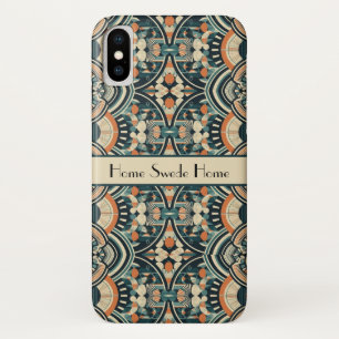 Scandinavische Art Deco aanpasbaar iPhone X Hoesje