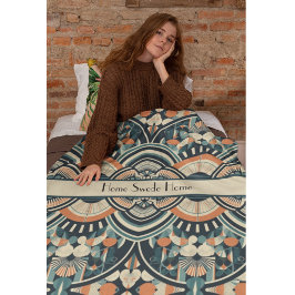 Scandinavische Art Deco aanpasbaar Fleece Deken