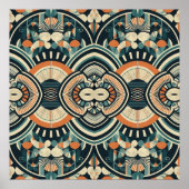 Scandinavische Art Deco Poster (Voorkant)