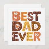 Scandinavische Beste Papa Ooit Vaderdag Feestdagenkaart (Voorkant / Achterkant)