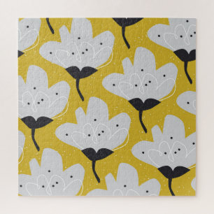 Scandinavische bloemen: met de hand getekend ontw legpuzzel