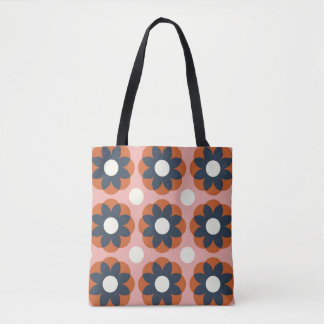Scandinavische bloemen: naadloos design draagtas