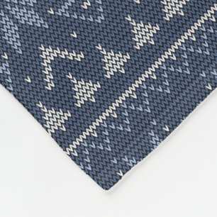 Scandinavische breien fleece deken