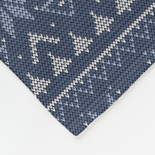 Scandinavische breien fleece deken (Hoek)