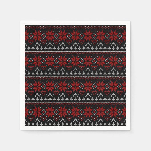 Scandinavische breien servet (Voorkant)