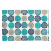 Scandinavische cirkel Stippen Mandala Pattern 1 Kussensloop (Voorkant-Rechts)