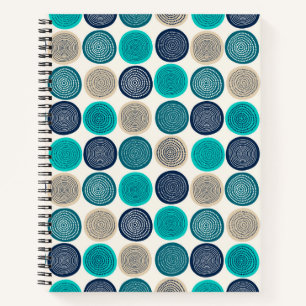 Scandinavische cirkelstippen Mandala patroon 1 Notitieboek
