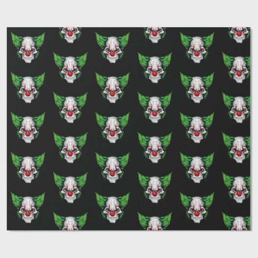 Scandinavische clown met rode ogen cadeaupapier (Vlak)