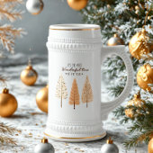 Scandinavische dennenbomen Kerst Bierglas Bierpul