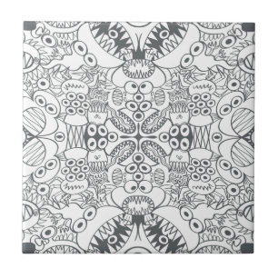 Scandinavische doedels die een goed voor je klaarm tegeltje