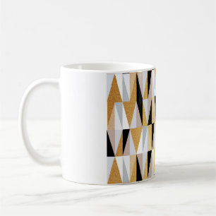 Scandinavische driehoeken: Kerstmis kleurpatroon. Koffiemok