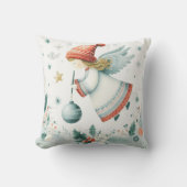 Scandinavische elegantie spiritueel kerstengel kussen (Voorkant)