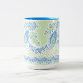 Scandinavische Folk Art Classic Mok blue (Center)